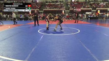 144 lbs Champ. Round 2 - Gaige Young, Belgrade Little Guy vs Weston Burrow, Lockwood Wrestling Club