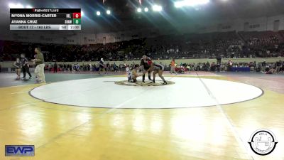 160 lbs Round Of 32 - Myona Morris-Carter, Del City JH vs Ayanna Cruz, Shawnee Wrestling