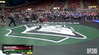 3-2-1A 132 Quarterfinal - Graham Jensen, Belleville-Republic County vs Landen Kmiec, Erie