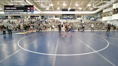 80 lbs Semifinal - Ezra Harris, Sanderson Wrestling Academy vs McGinness Willoughby, Northside Wrestling Club