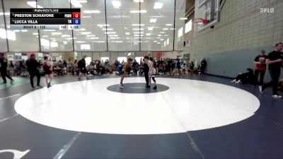 132 lbs Quarterfinal - Preston Schiavone, Pocatello Grapplers Wrestling Club vs Lucca Villa, TW Wrestling