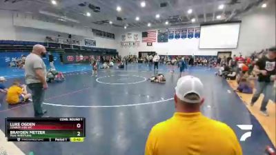 78 lbs Cons. Round 1 - Luke Ogden, Cowboy Kids WC vs Brayden Metzer, Peak Wrestling