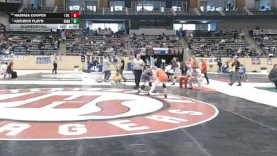 145 lbs Quarterfinal - Nastaja Cooper, Taylor County vs Kathryn Floyd, Bardstown