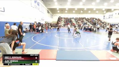 120 lbs Cons. Round 1 - Joey C. Gonzales, Huntington Beach High School vs Alex Venegas, Eisenhower