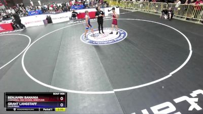 120 lbs Cons. Round 1 - Benjamin Banania, Chaparral High School Wrestling vs Grant Langstaff, California