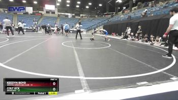 80 lbs Round 1 (10 Team) - Colt Eck, Brawlers vs Keedyn Boyd, Wichita Wrestling Club