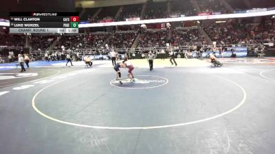 II-101 lbs Champ. Round 1 - Will Clanton, Catskill vs Luke Worzel, Plainedge