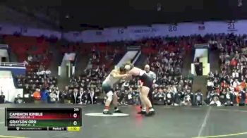 215 lbs Finals (8 Team) - Cameron Kimble, Hudson Area HS vs Grayson Orr, New Lothrop HS