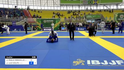 JUAN PABLO MANSILLA vs JOSEMAR LUIZ GOLFE 2024 Brasileiro Jiu-Jitsu IBJJF
