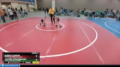 54-55 lbs Round 3 - Cooper Strausbaugh, Texas Takedown Academy vs Alexis Clanton, Winnsboro Wrestling Club