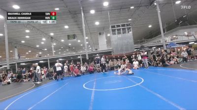 52 lbs Quarterfinals (8 Team) - Beaux Kerrigan, Poquoson-Pitbull vs Maxwell Caudle, Terps Xpress