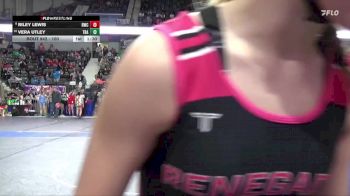 90 lbs Cons. Round 1 - Vera Utley, Trailhands vs Riley Lewis, Renegades Wrestling Club