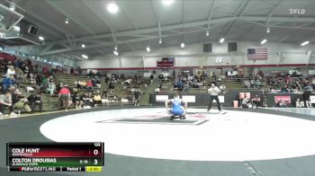 125 lbs Champ. Round 3 - Cole Hunt, Montevallo vs Colton Drousias, Glenville State
