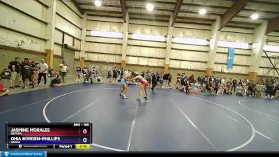 165 lbs Quarterfinal - Jasmine Morales, Nevada vs Ohia Borden-Phillips, Hawaii