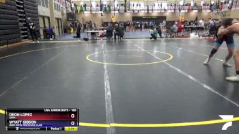 160 lbs Champ. Round 1 - Deon Lopez, Iowa vs Wyatt Gibson, Iron Rams Wrestling Club