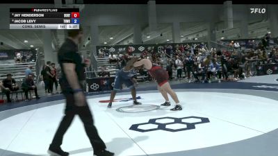 125 kg Cons. Semis - Jay Henderson, Spartan Combat RTC/ Titan Mercury Wrestling Club vs Jacob Levy, Tar Heel Wrestling Club