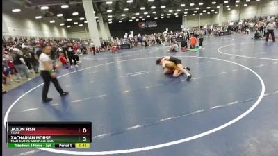 120 lbs Cons. Round 3 - Zachariah Morse, Team Champs Wrestling Club vs Jaxon Fish, Texas