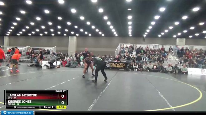 143 lbs Placement Matches (16 Team) - Desiree Jones, Menlo vs Jamilah McBryde, Life