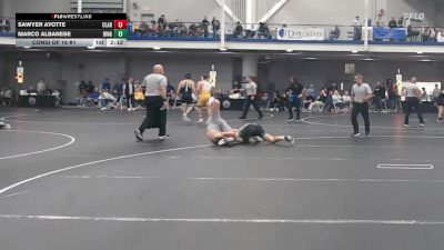165 lbs Consi Of 16 #1 - Sawyer Ayotte, Clarion vs Marco Albanese, Binghamton University