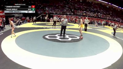 D3-120 lbs Cons. Round 2 - Zander Mooney, Cuy. Heights vs Isaak Skelly, Waynedale