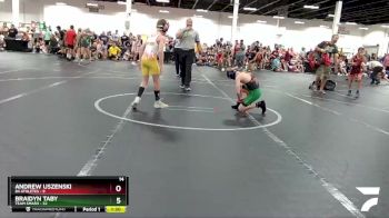 80 lbs Round 1 (8 Team) - Braidyn Taby, Team Smash vs Andrew Uszenski, 84 Athletes