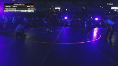 53 lbs 3rd Place Match - Colt Steers, Sanderson Wrestling Academy vs Brody Lamgo, No Escape Wrestling Academy