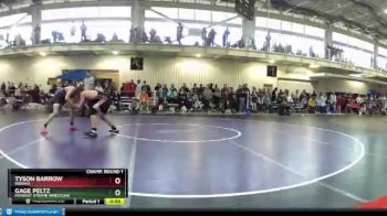 149 lbs Champ. Round 1 - Tyson Barrow, Indiana vs Gage Peltz, Midwest Xtreme Wrestling