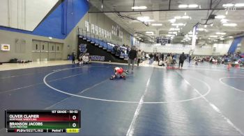 50-52 lbs Round 3 - Branson Jacobs, Team Prestige vs Oliver Clapier, Northside Wrestling