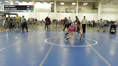 112 lbs Consi Of 16 #2 - John Wesoly, Minutemen vs Colby Farmer, Nomadic Yetis