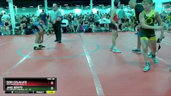 100 lbs Round 4 (6 Team) - Jake Benyo, U2 Upstate Uprising 2.0 vs Dom Colaluce, Mat Warriors Blue
