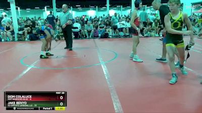 100 lbs Round 4 (6 Team) - Jake Benyo, U2 Upstate Uprising 2.0 vs Dom Colaluce, Mat Warriors Blue