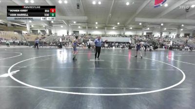 100 lbs Quarterfinal - Odin Harrell, Wildcats Wrestling vs Rowen Kirby, Dragon Wrestling Club