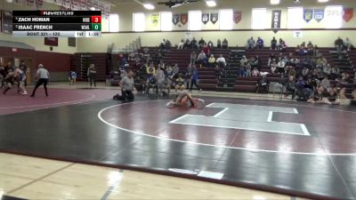 120 lbs Semifinal - Zach Homan, Independence vs Isaac French, Wahlert, Dubuque