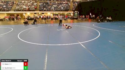 Boys 3rd-4th Grade - 63 Cons. Round 4 - Connor Suchman, Moen Wrestling Academy vs Colt Gass, Moen Wrestling Academy