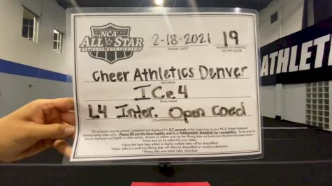 Cheer Athletics - Denver - Ice4 [L4 International Open Coed] 2021 NCA All-Star Virtual National Championship