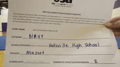 Hallsville High School [Mascot] 2022 USA Virtual Spirit Regional I