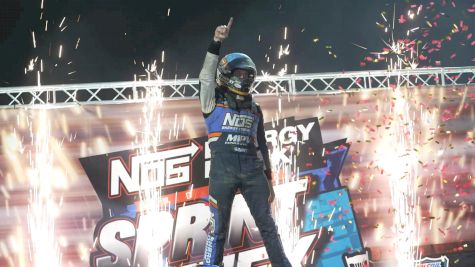 Justin Grant Reacts After USAC Sprint Car Win At IMS