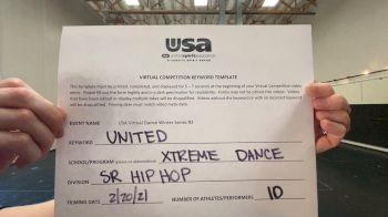 Xtreme Dance [Senior - Hip Hop] 2021 USA Virtual Dance Winter Series #2