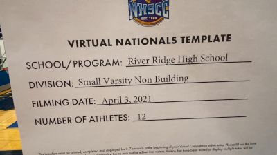 River Ridge High School [Varsity Non Building Virtual Semi Finals] 2021 UCA National High School Cheerleading Championship