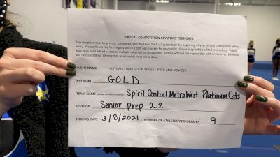 Spirit Central Metro-West [L2.2 Senior - PREP] 2021 Varsity Virtual Competition Series - Prep & Novice I