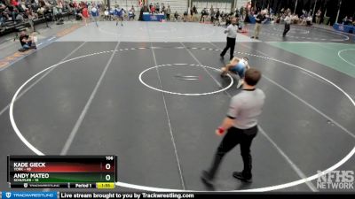 Kade Gieck&nbsp;over&nbsp;Andy Mateo