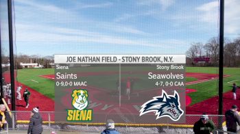 Replay: Siena vs Stony Brook - DH | Mar 8 @ 3 PM | Game 1