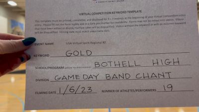 Bothell High School [High School - Band Chant - Cheer] 2023 USA Virtual Spirit Regional II
