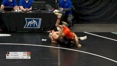 125 lb Quarterfinal, Patrick Glory, Princeton vs Brandon Kaylor, Oregon State