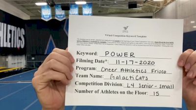 Cheer Athletics- Frisco - GalactiCats [L4 Senior - Small] Varsity All Star Virtual Competition Series: Event V