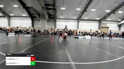 70 lbs 5th Place - Colten Becker, Black Fox Wrestling Academy vs George Howard, Salem Elite Mat Club