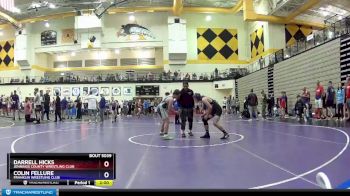 149 lbs Cons. Round 3 - Darrell Hicks, Jennings County Wrestling Club vs Colin Fellure, Franklin Wrestling Club