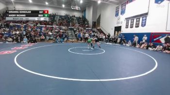 100 lbs Cons. Semi - Avery Richins, Moorcroft vs Orianna Gonzalez, Cheyenne East