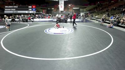 80 lbs Orlando Cruz, CVWA - Central Valley Wrestling Association vs Isaiah Cruz, LAWA - Los Angles Wrestling Association