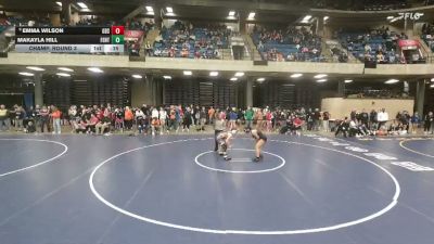 170 lbs Champ. Round 3 - Emma Wilson, Niles (West) vs Makayla Hill, Oswego (H.S.)